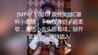 [MP4/ 1.02G] 黑丝美腿C罩杯小姐姐，手指拨弄奶子超柔软，灵活小舌头舔着JB，掰开紧致小穴等待插入