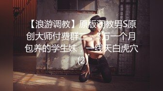 【浪游调教】原版调教男S原创大师付费群二，3万一个月包养的学生妹，一线天白虎穴 (2)