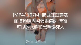 [MP4/ 107M] 商城狂跟穿洛丽塔透明内闷骚眼镜妹,清晰可见的穴缝和黑毛馋死人