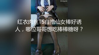 红衣肉丝TS自撸仙女棒好诱人，哪位哥哥想吃棒棒糖呀？