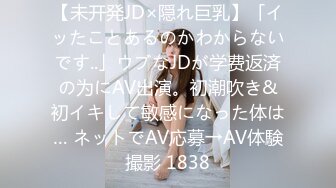 【未开発JD×隠れ巨乳】「イッたことあるのかわからないです..」ウブなJDが学费返済の为にAV出演。初潮吹き&初イキして敏感になった体は… ネットでAV応募→AV体験撮影 1838