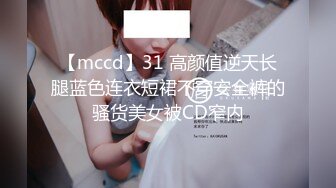 【mccd】31 高颜值逆天长腿蓝色连衣短裙不穿安全裤的骚货美女被CD窄内