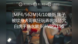 [MP4/562M]4/10最新 妹子被纹身大哥疯狂玩弄吮吸舔穴白虎干净水嫩多汁VIP1196